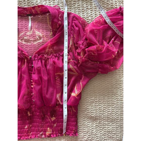 Free People Time for Shine Cropped Top Medium Purple Combo - Picture 6 of 8